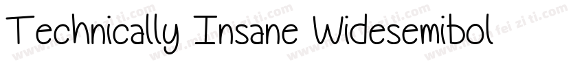 Technically Insane Widesemibold字体转换